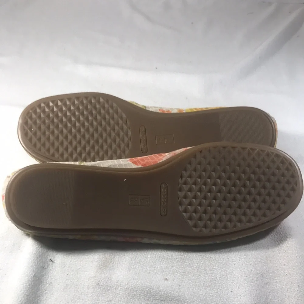 Aerosoles Vintage Women’s Multicolor Floral Snakeskin Print Leather Ballet Flats